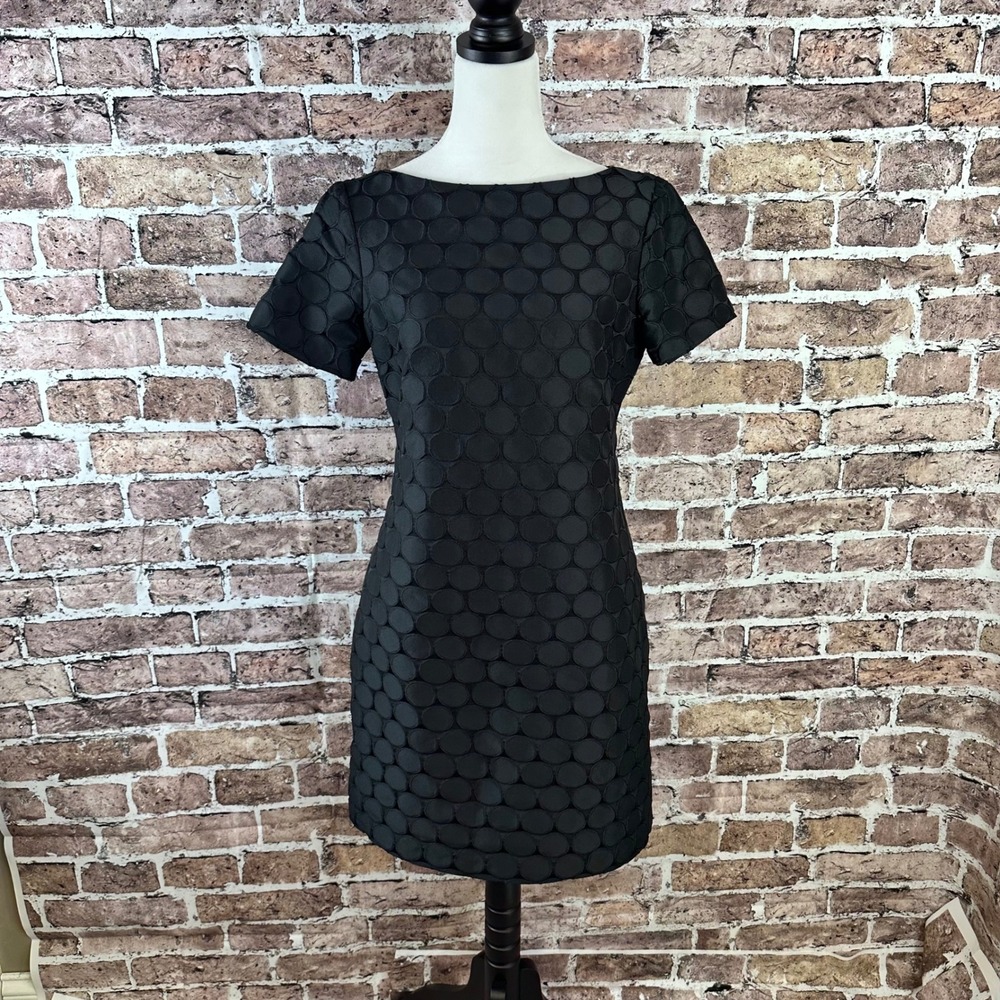 Muse Black Polka Dot Party‎ Cocktail Dress Women's Size 8 Career Elegant